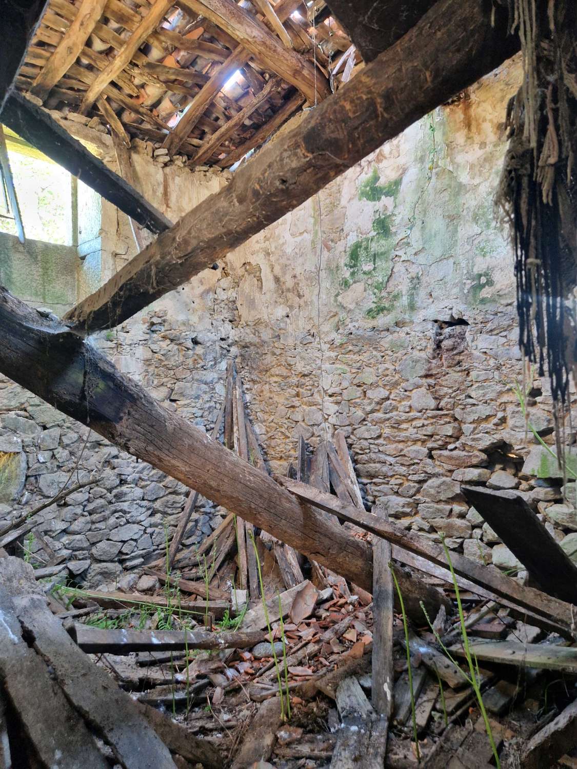 FINCA AMPLIA SEGREGABLE CON CONSTRUCCIONES RUINOSAS ZONA CORNEIRA, A BAÑA